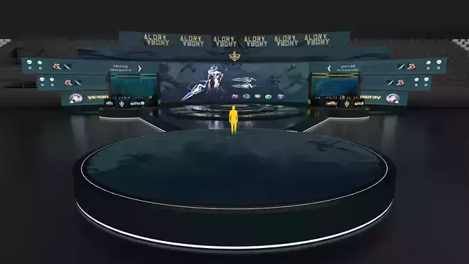 Circle stage 3D model