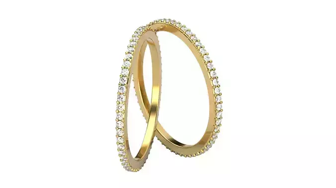 Pave Eternity Ring 1 10 mm 3D print model