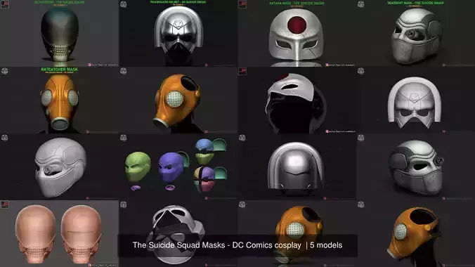 The Suicide Squad Masks - DC Comics cosplay 