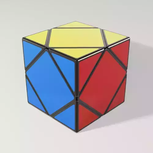 Rubiks Cube Skewb 3D model