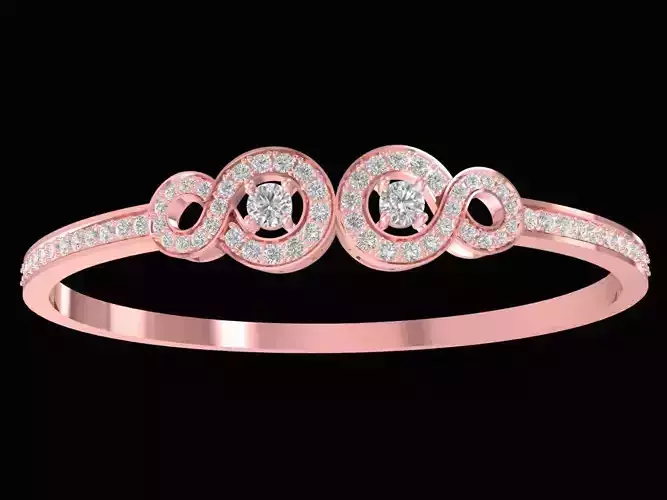 Elegant Circle Diamond Bracelet Jewelry for Women 2188