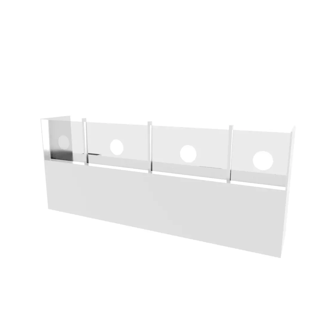 Customer survice office Low-poly 3D model_0