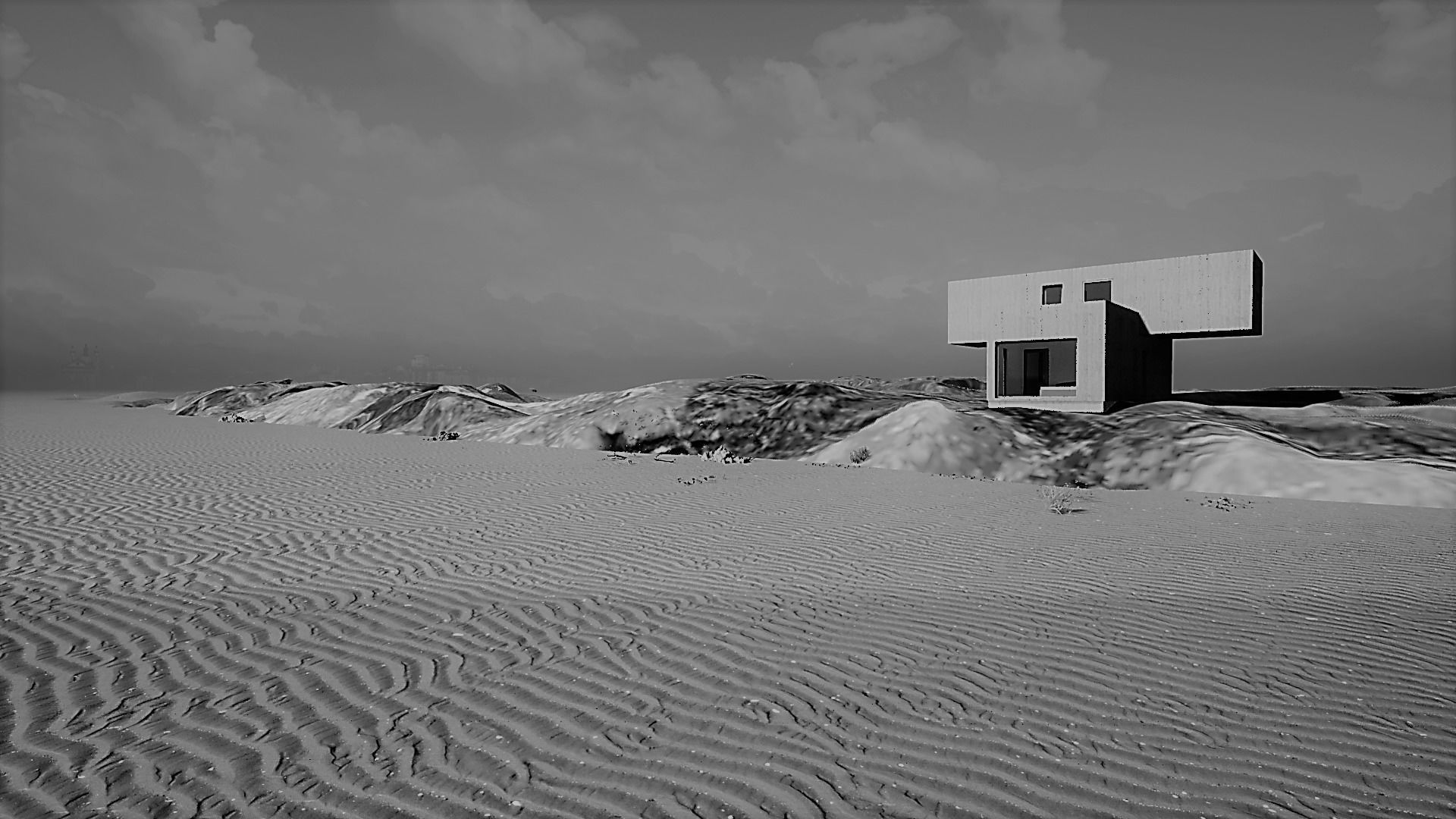 House by the sea 3D model_2