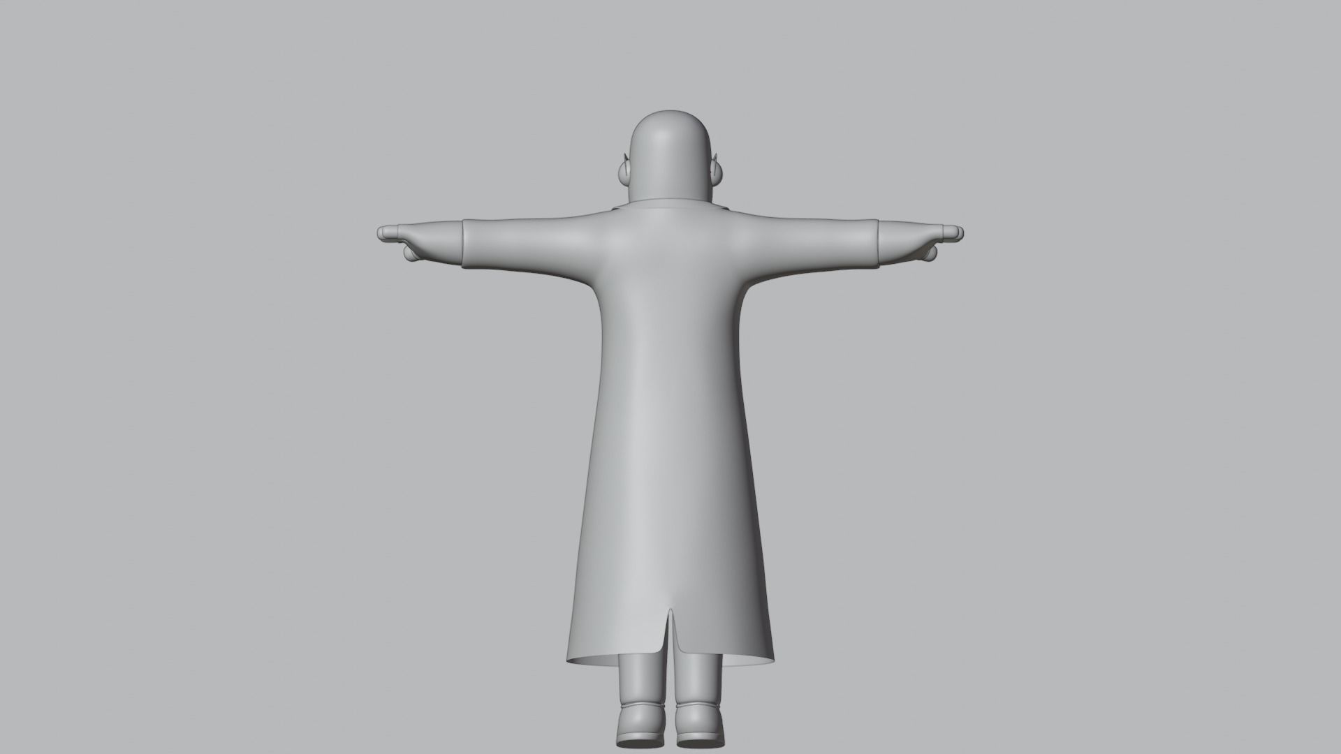 Minimal Gangster 3D Cartoon Character 3D model_15