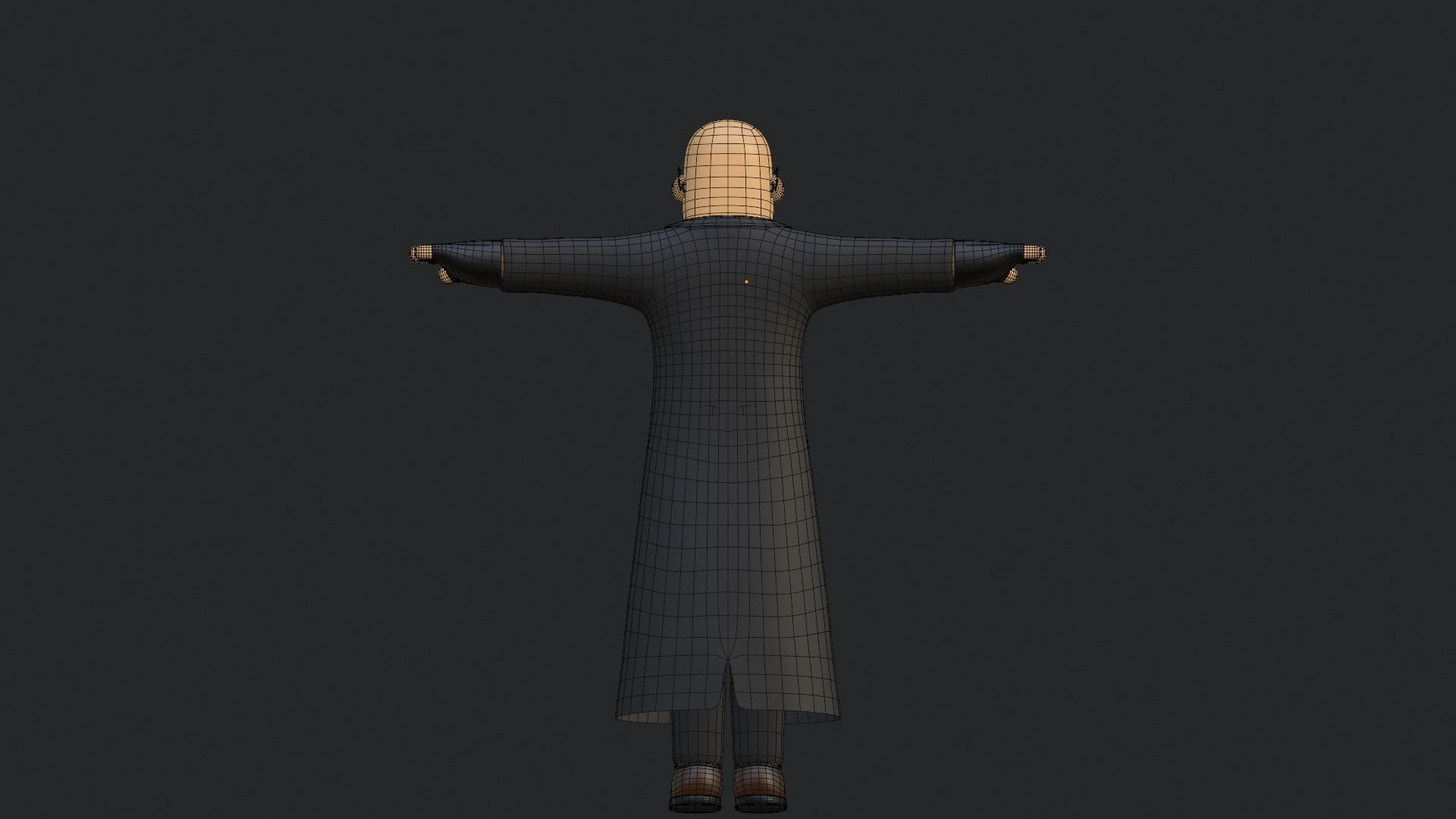 Minimal Gangster 3D Cartoon Character 3D model_27