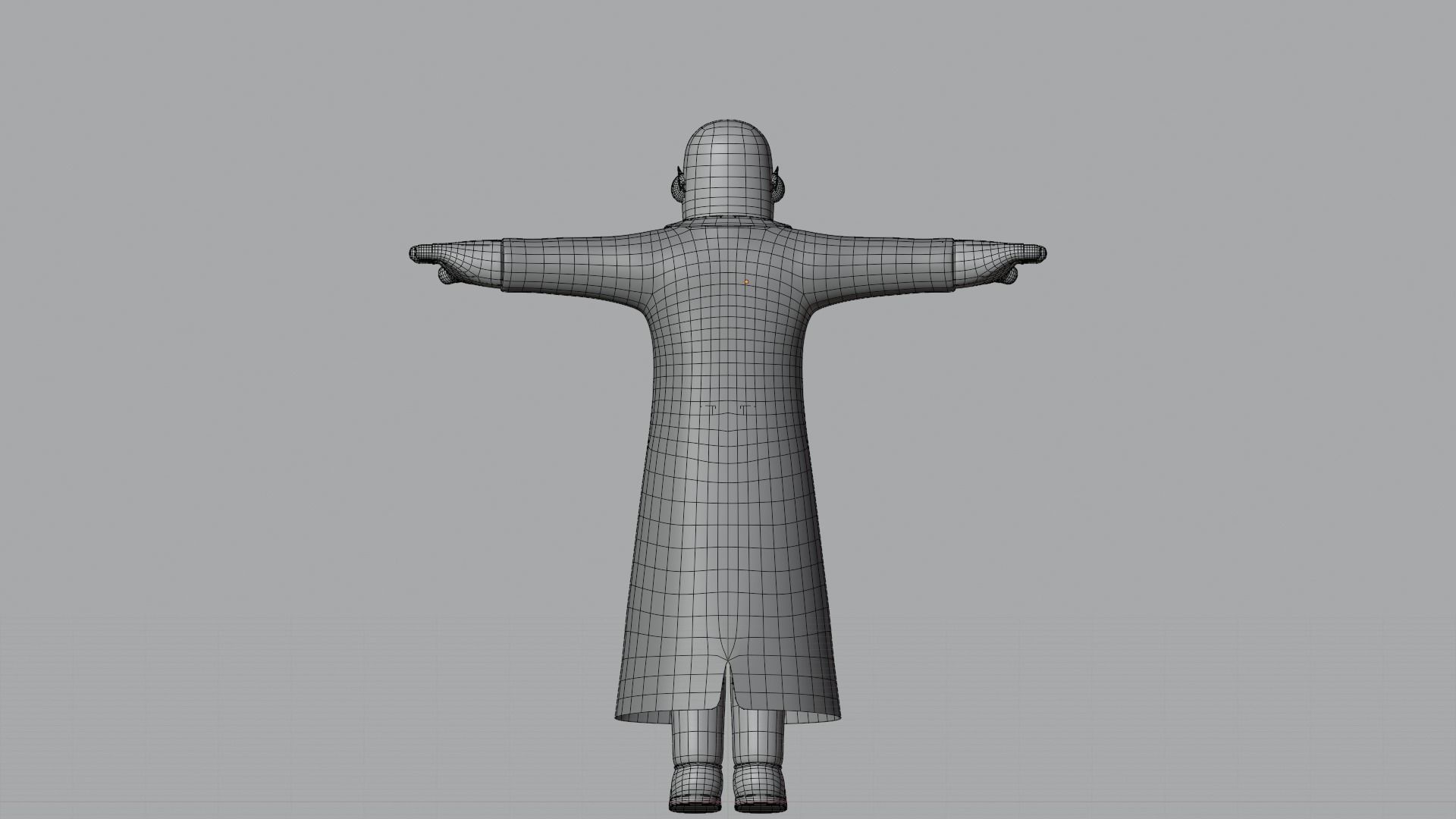 Minimal Gangster 3D Cartoon Character 3D model_23