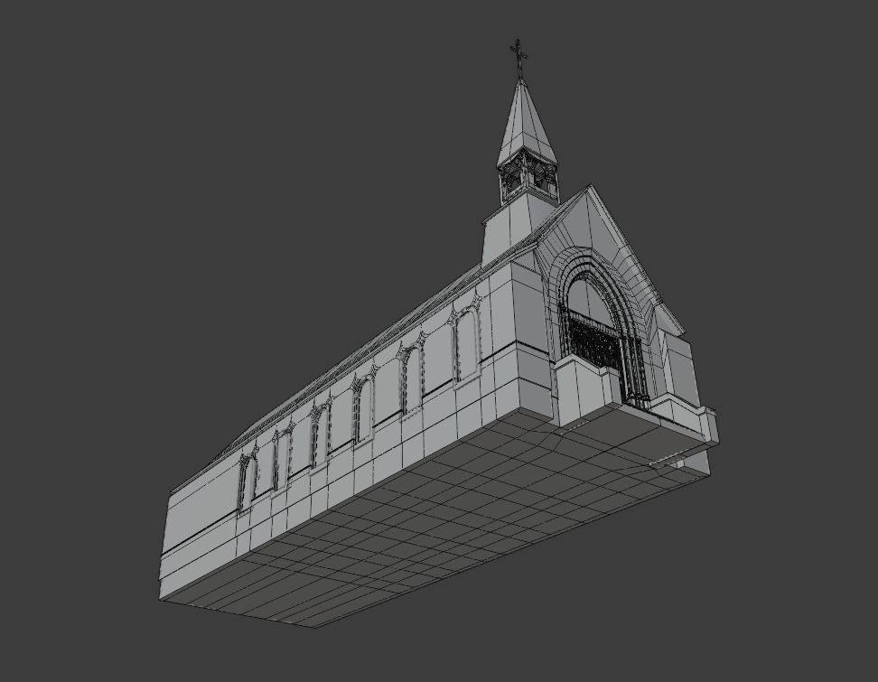 Church Interior 3D model_12