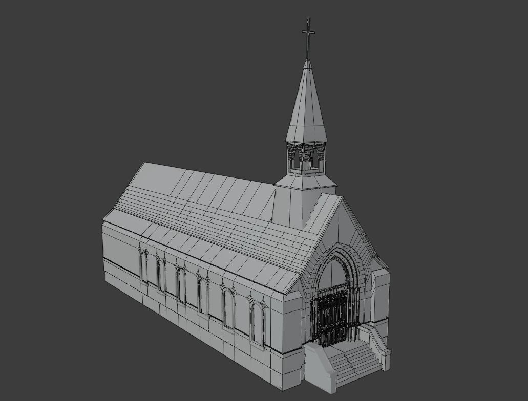 Church Interior 3D model_13