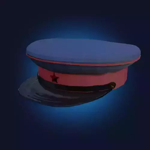 Soviet NKVD solder cap PBR low-poly game ready