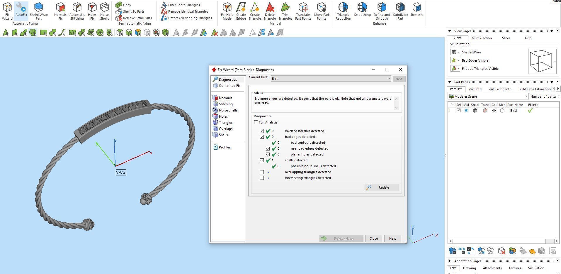 Diamond bracelet princess 3D print model_8