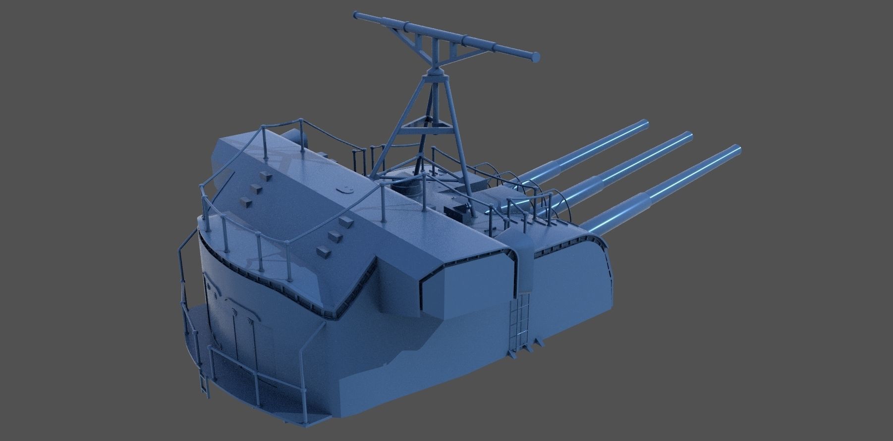 Yamato Nendo Shiki turret - Personal license - 1-100 scale 3D print model_5