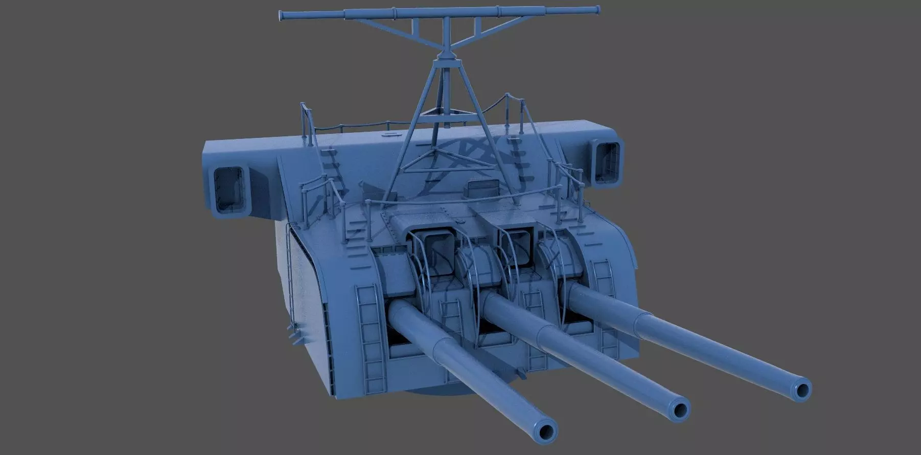 Yamato Nendo Shiki turret - Personal license - 1-100 scale 3D print model_0