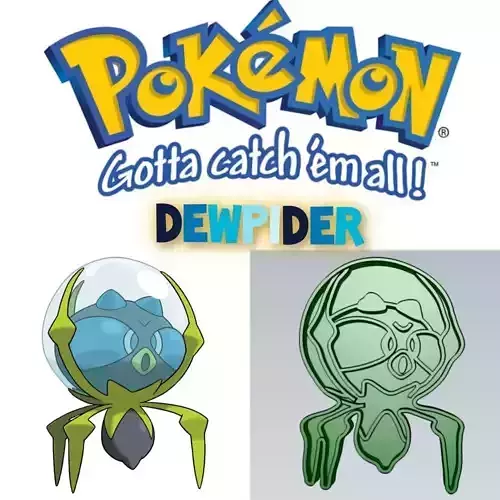 Amazing Pokemon Dewpider Cookie Cutter Stamp Cake Decorating 
