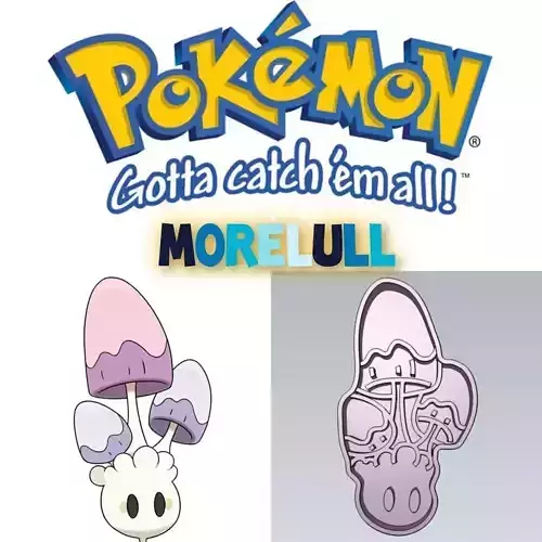 Amazing Pokemon Morelull Cookie Cutter Stamp Cake Decorating 