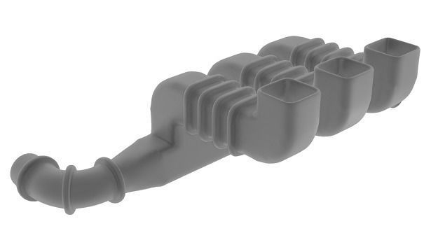 HVAC Duct Low-poly 3D model_1