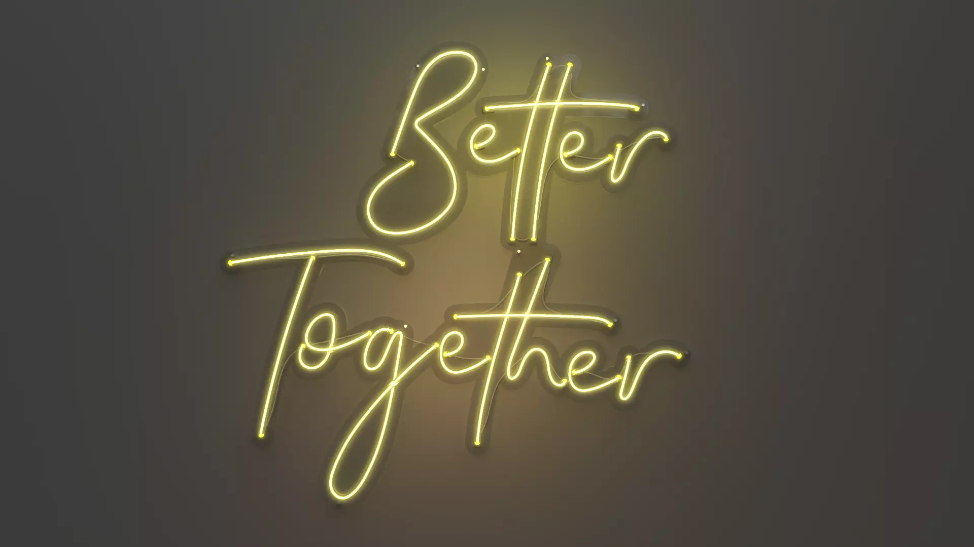 Better Together - Neon Sign 3D model_0