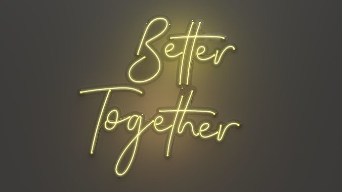 Better Together - Neon Sign 3D model