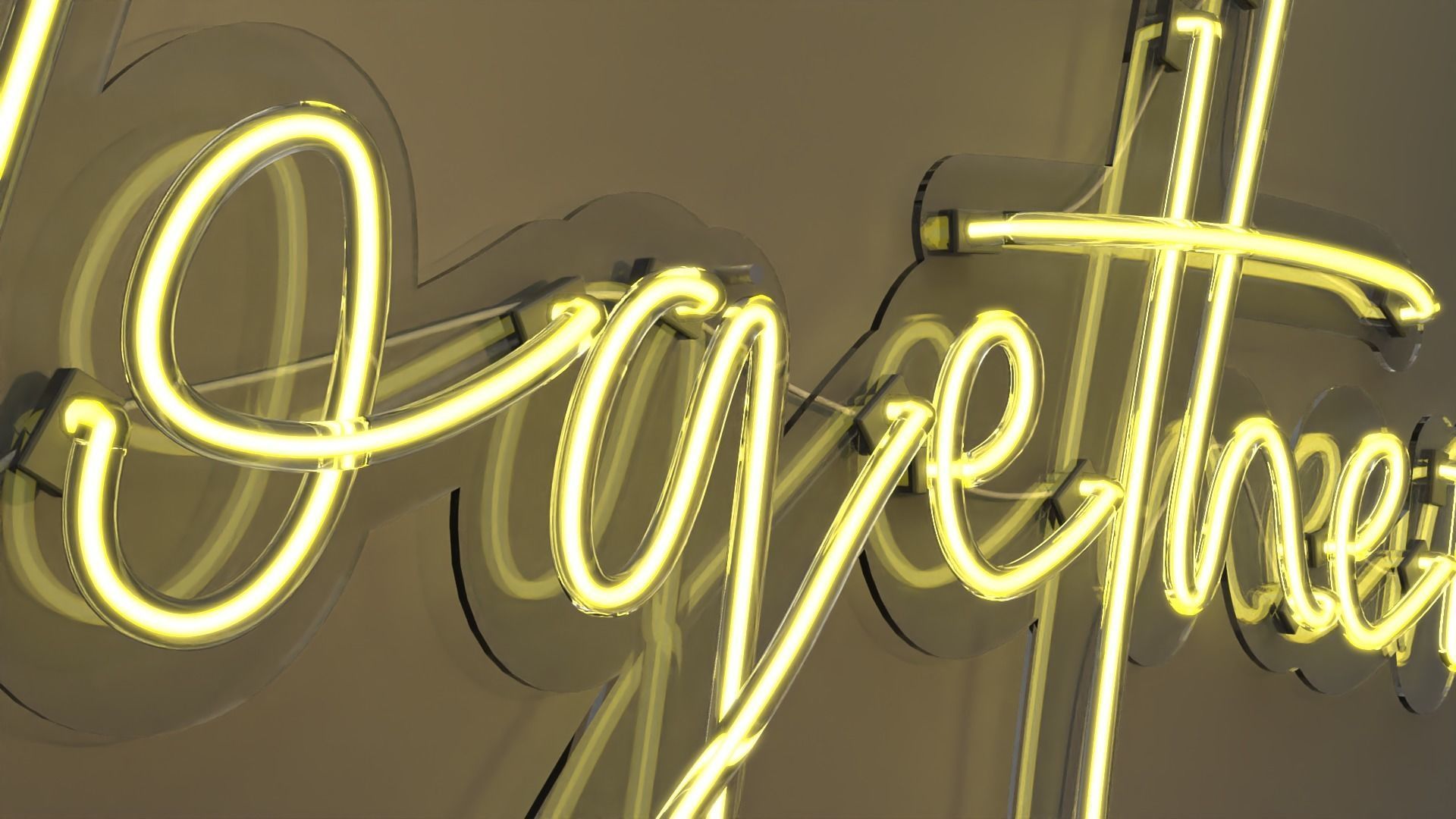 Better Together - Neon Sign 3D model_4