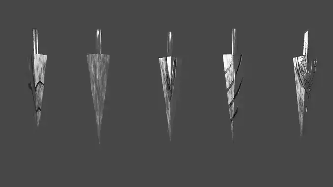 nails from hollow knight low-poly
