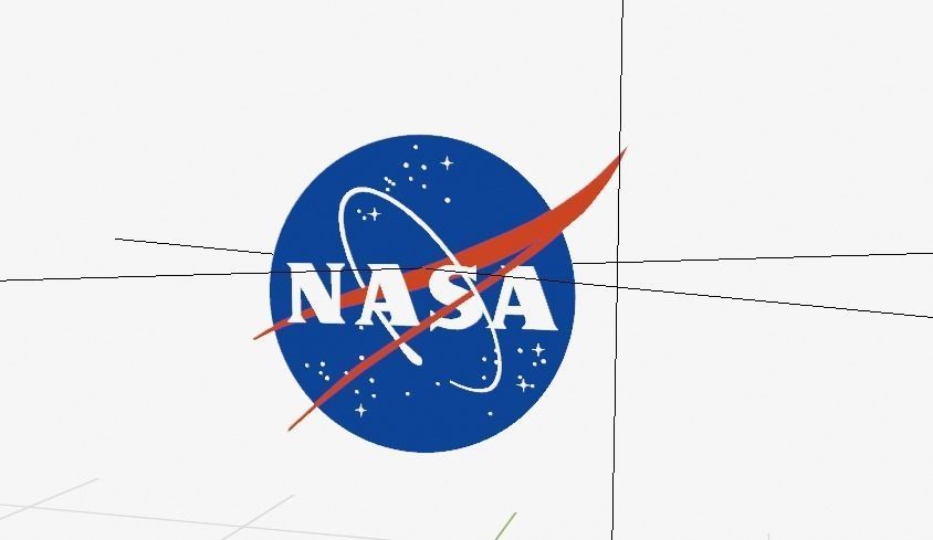 NASA Logo 3D Free low-poly 3D model_10