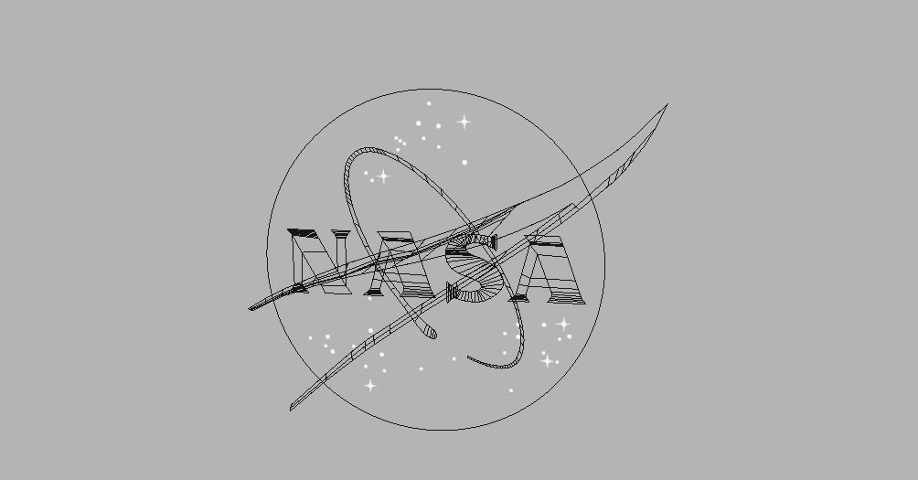 NASA Logo 3D Free low-poly 3D model_20