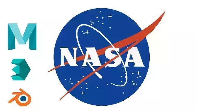 NASA Logo 3D Free low-poly 3D model NASA Logo 3D Free low-poly 3D model