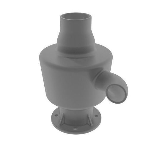 Cyclone Dust Collector Low-poly 3D model
