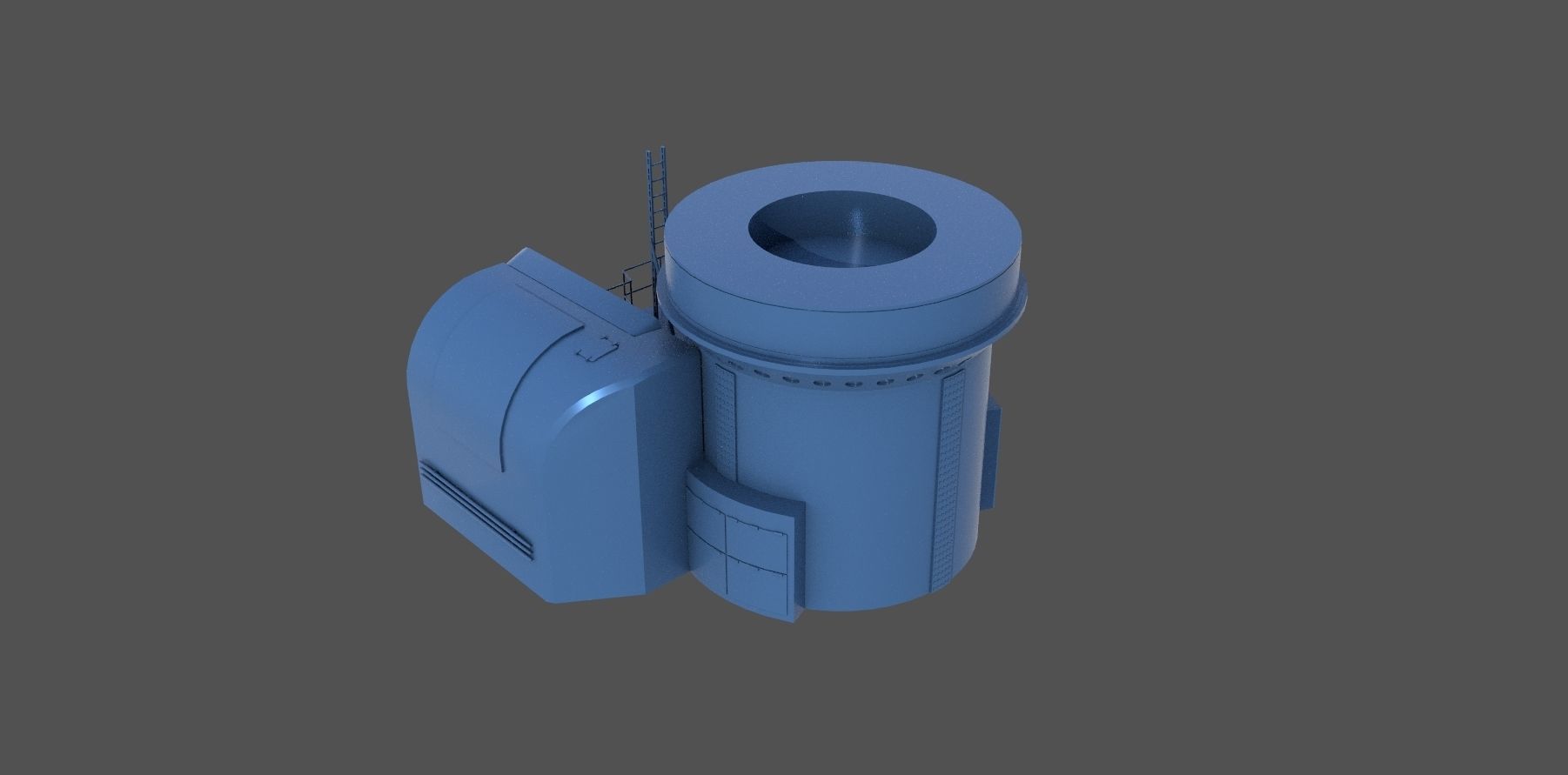 Nendo Shiki bow barbette - Personal license - 1-100 scale 3D print model_3