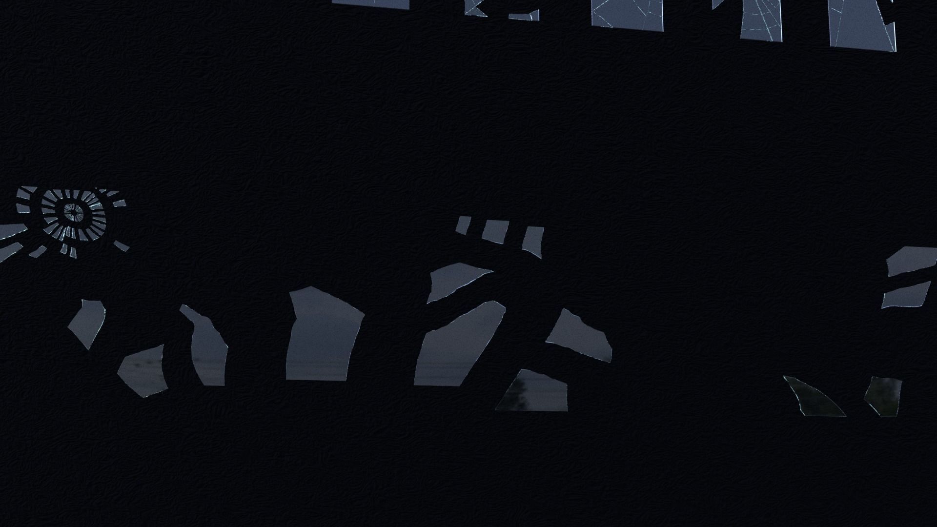 Broken Glass Asset Pack 3D model_9