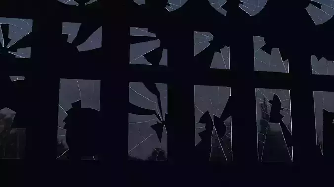 Broken Glass Asset Pack 3D model