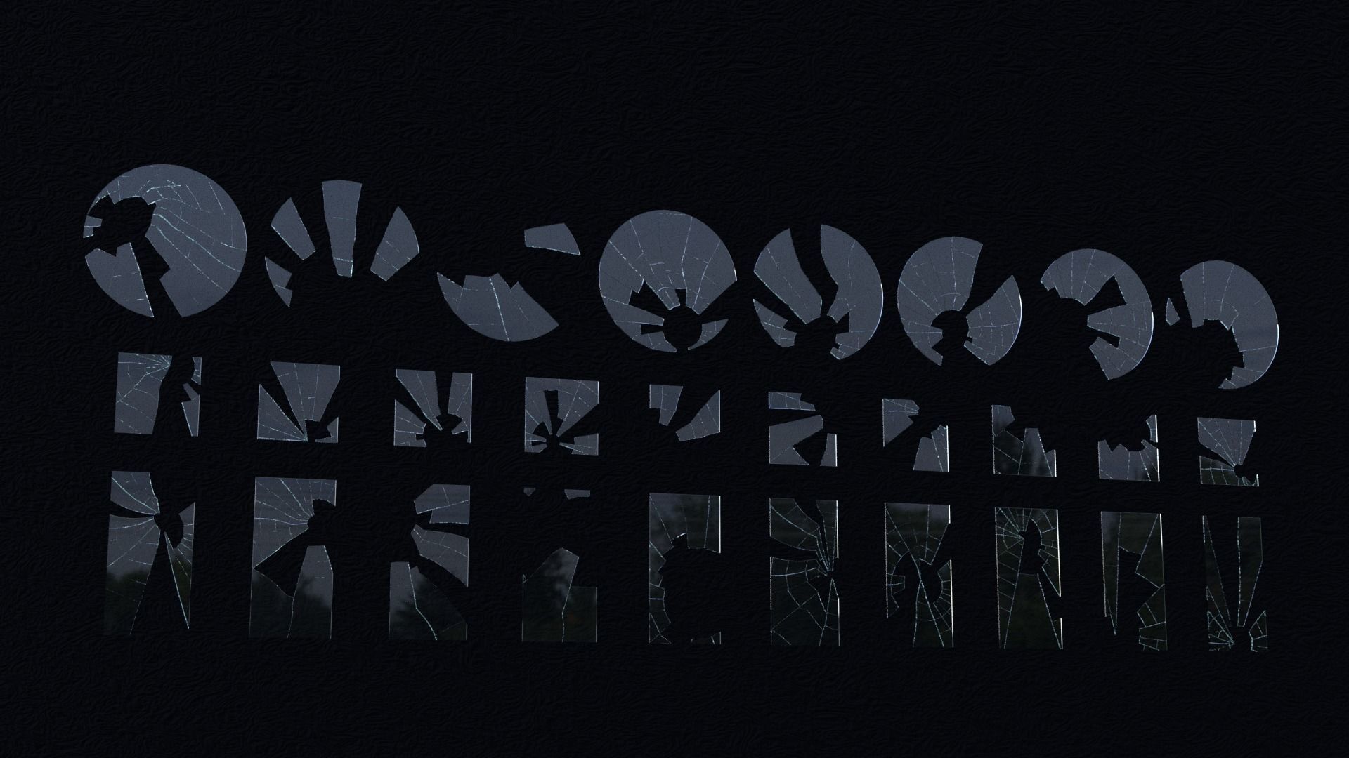 Broken Glass Asset Pack 3D model_19