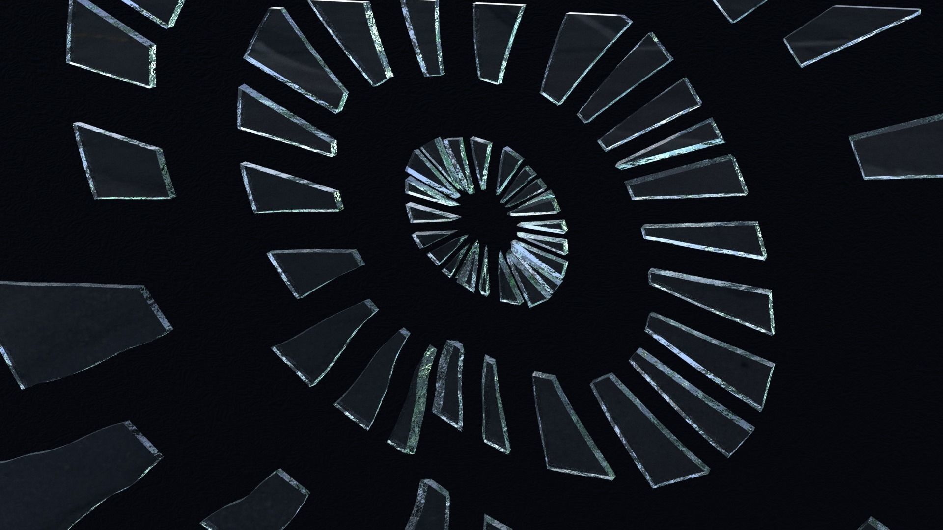 Broken Glass Asset Pack 3D model_4