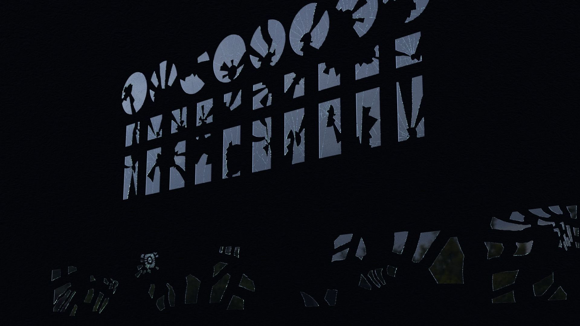 Broken Glass Asset Pack 3D model_7