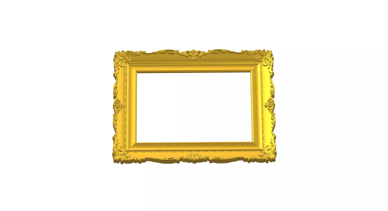 3D Picture Carved Frame  Model 3D model_0