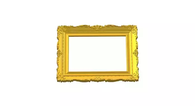 3D Picture Carved Frame  Model