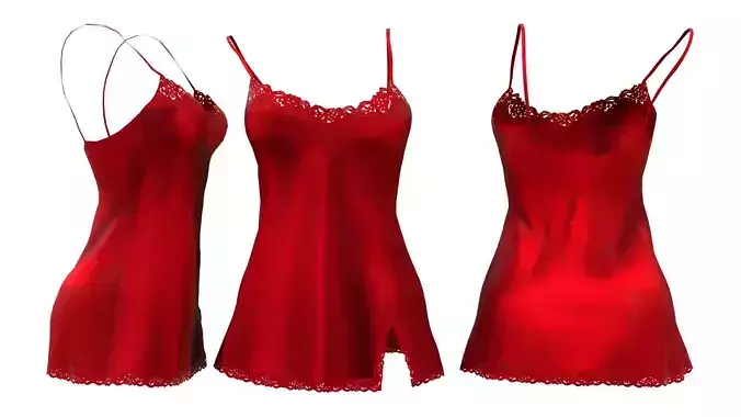 Off Shoulder Camisole Lingerie With Lace Trim