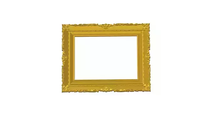 3D Picture Carved Frame  Model