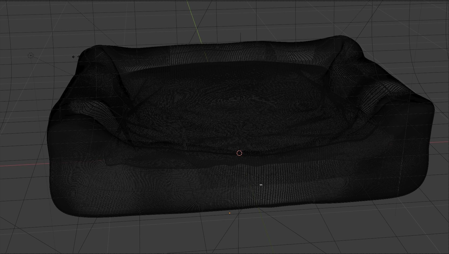 Dog Bed - Pet Bed - Ready Scene 3D model_7