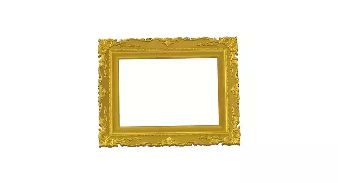 3D Picture Carved Frame  Model