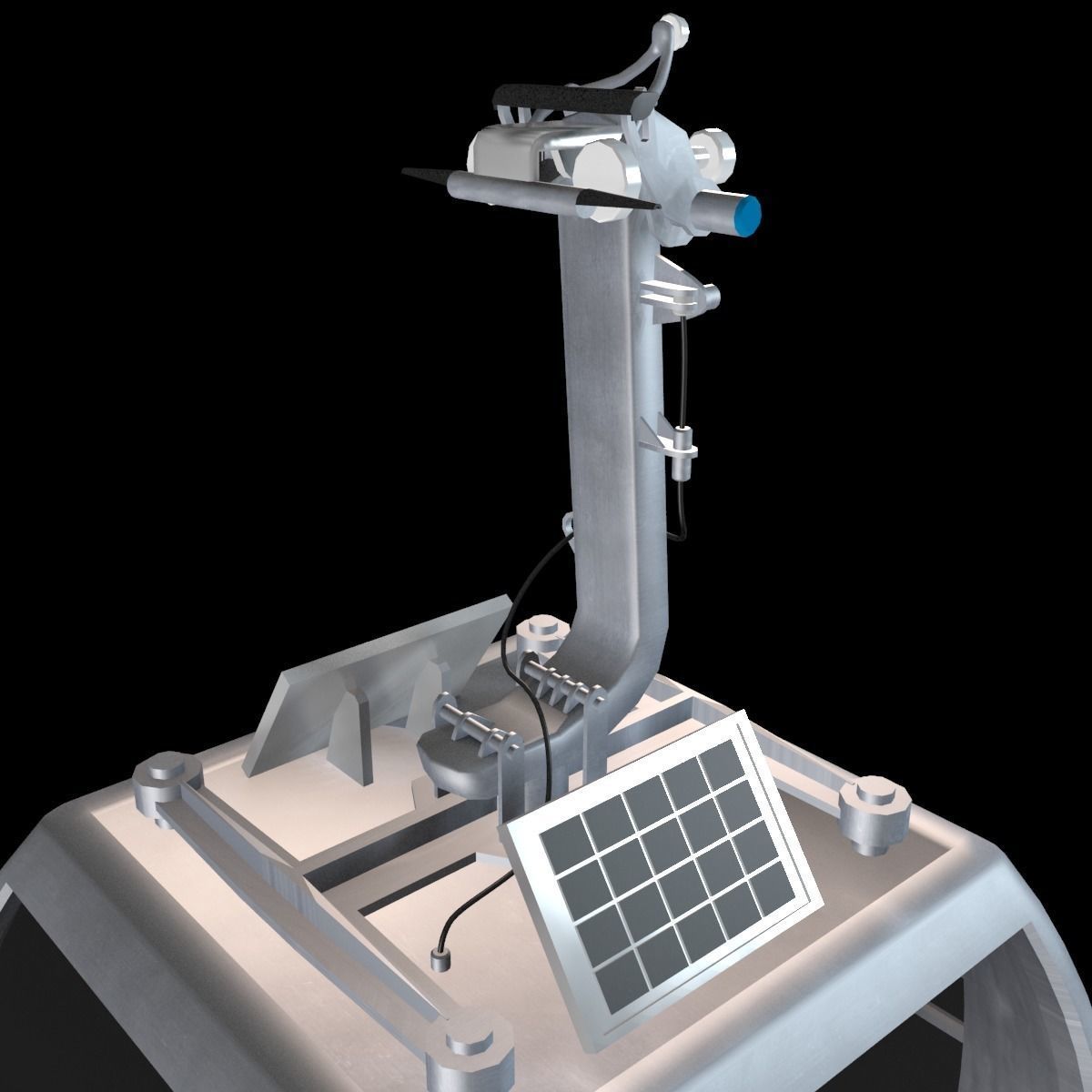 Ropeway Cabine Low-poly 3D model_4