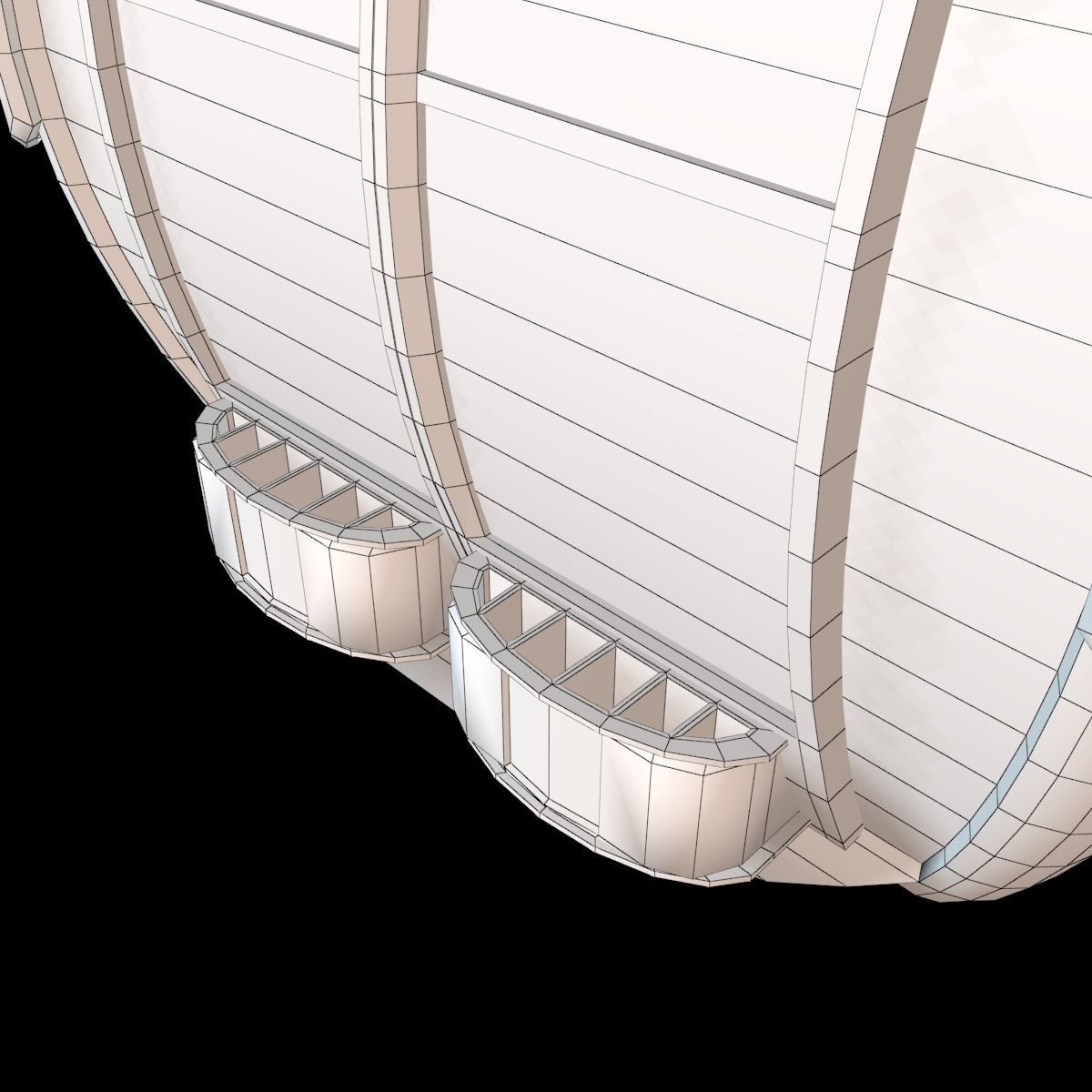 Ropeway Cabine Low-poly 3D model_20