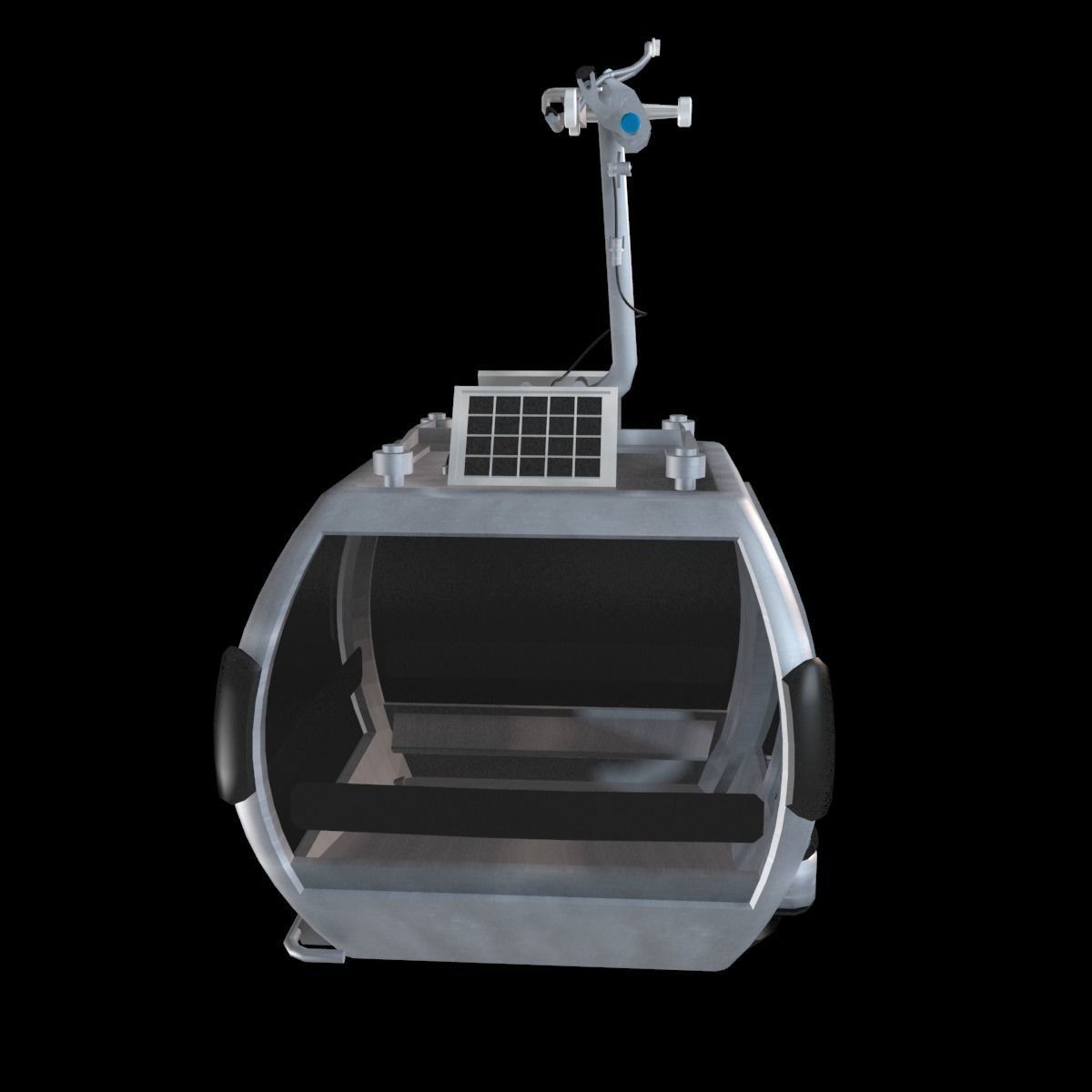 Ropeway Cabine Low-poly 3D model_8