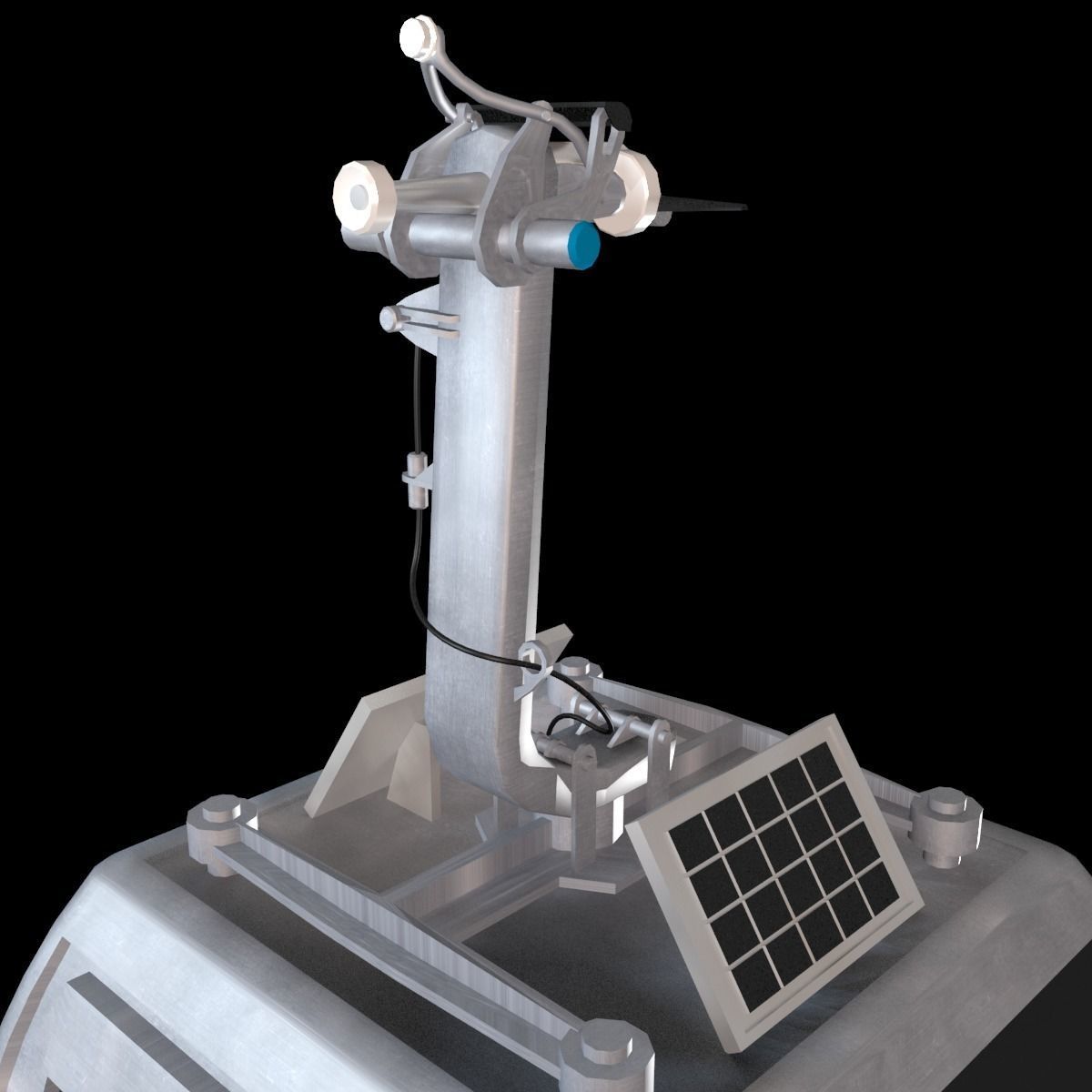 Ropeway Cabine Low-poly 3D model_3