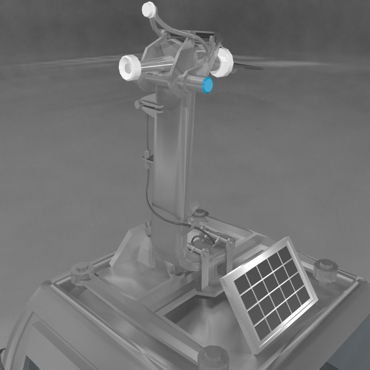 Ropeway Cabine Low-poly 3D model_12