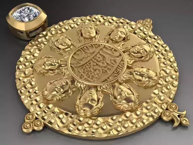 hammered pendant -orginal design