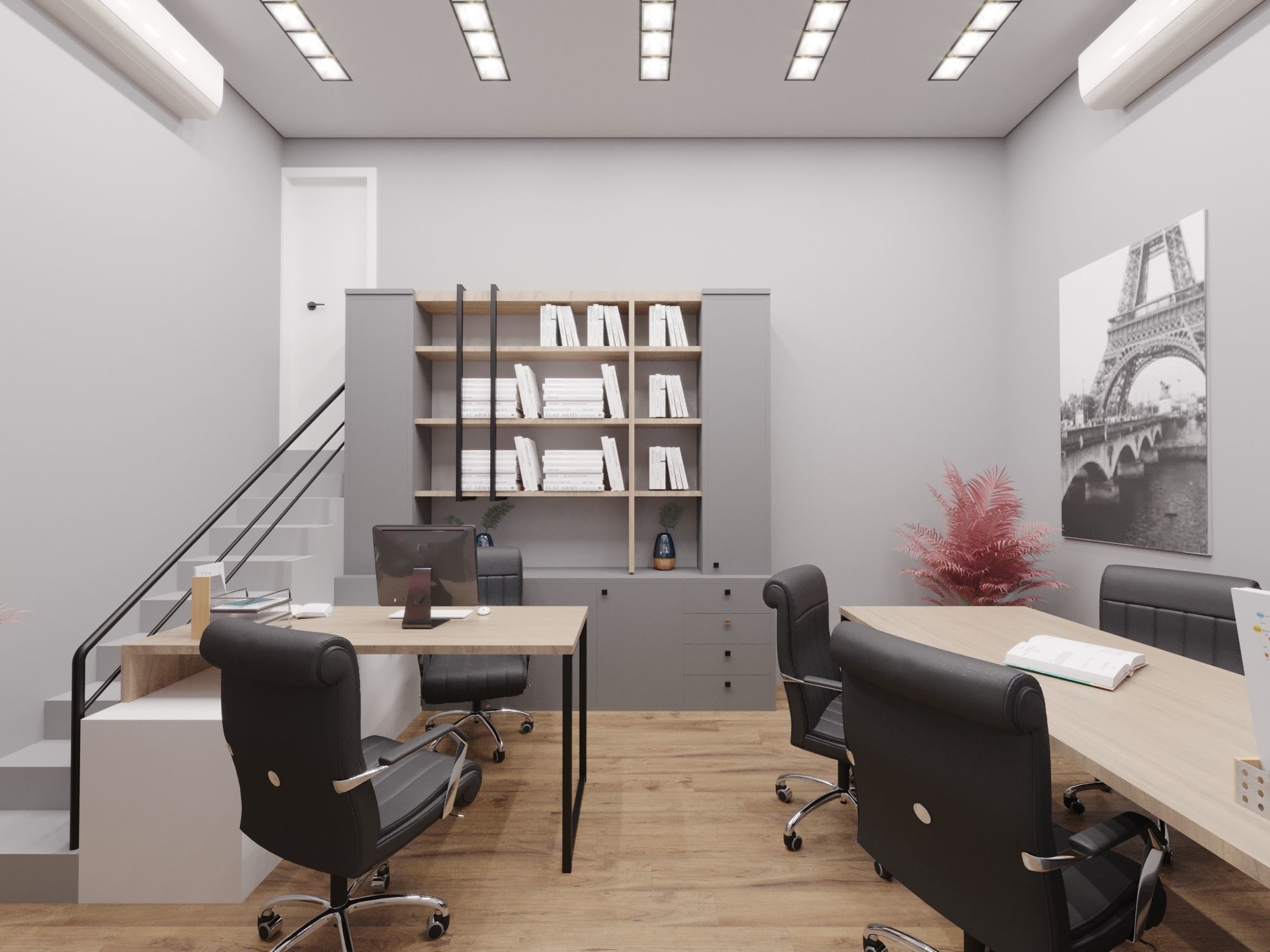 OFFICE MEETING SET 3D model_2