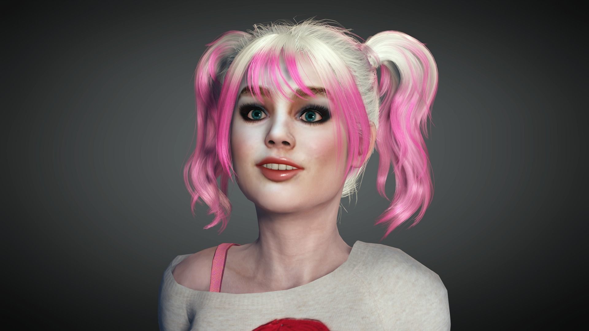 AAA Realistic Female Character 13 Low-poly 3D model_16