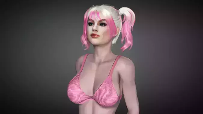 AAA Realistic Female Character 13 Low-poly 3D model AAA Realistic Female Character 13 Low-poly 3D model