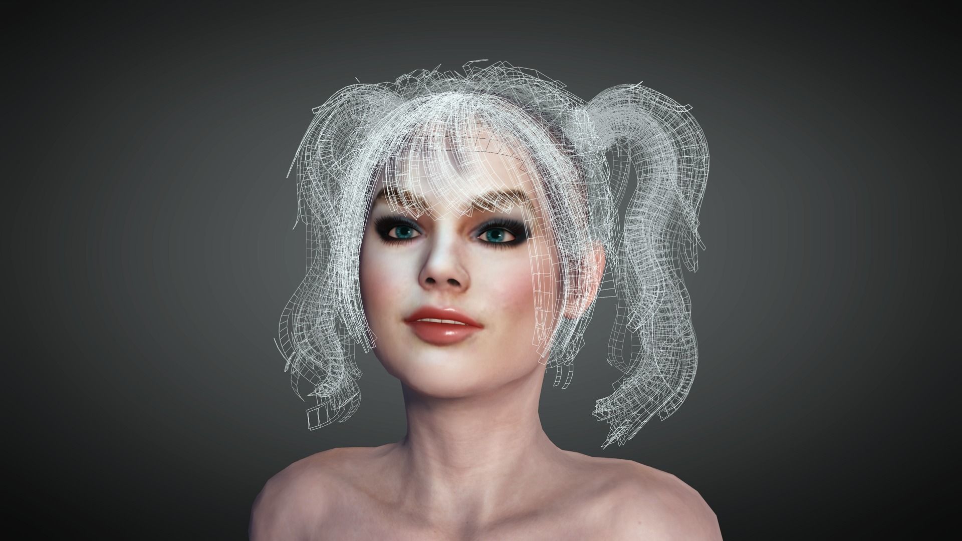 AAA Realistic Female Character 13 Low-poly 3D model_20