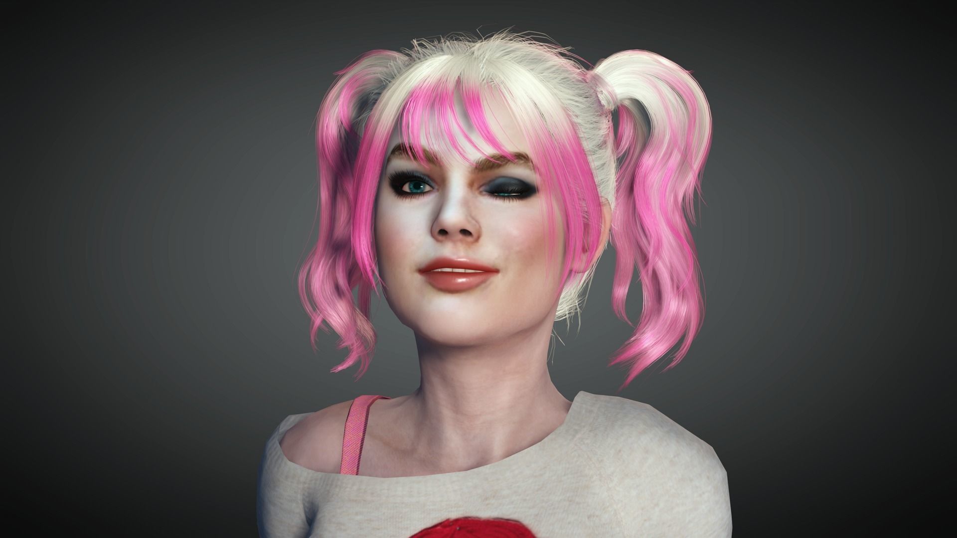 AAA Realistic Female Character 13 Low-poly 3D model_17